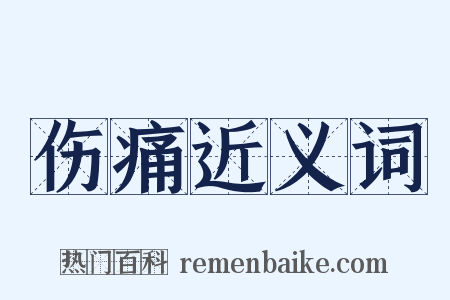 伤痛近义词是什么意思的图片